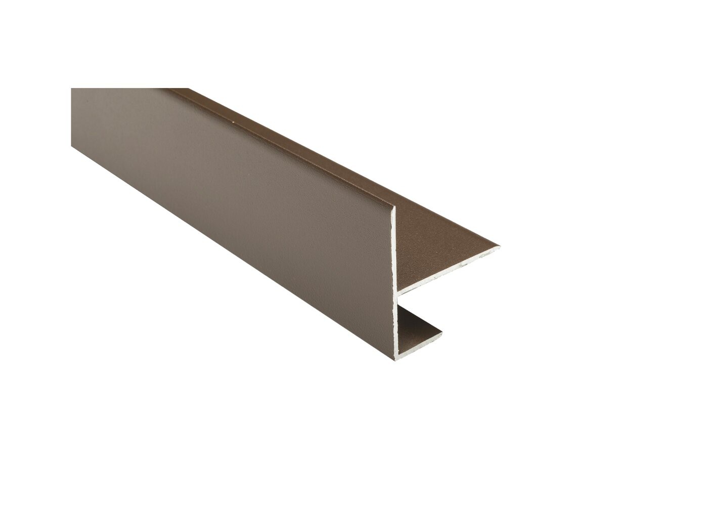 Profil&eacute; angle multifonctions pour bardage ext&eacute;rieur composite joint-creux Brun Rio Brun Rio