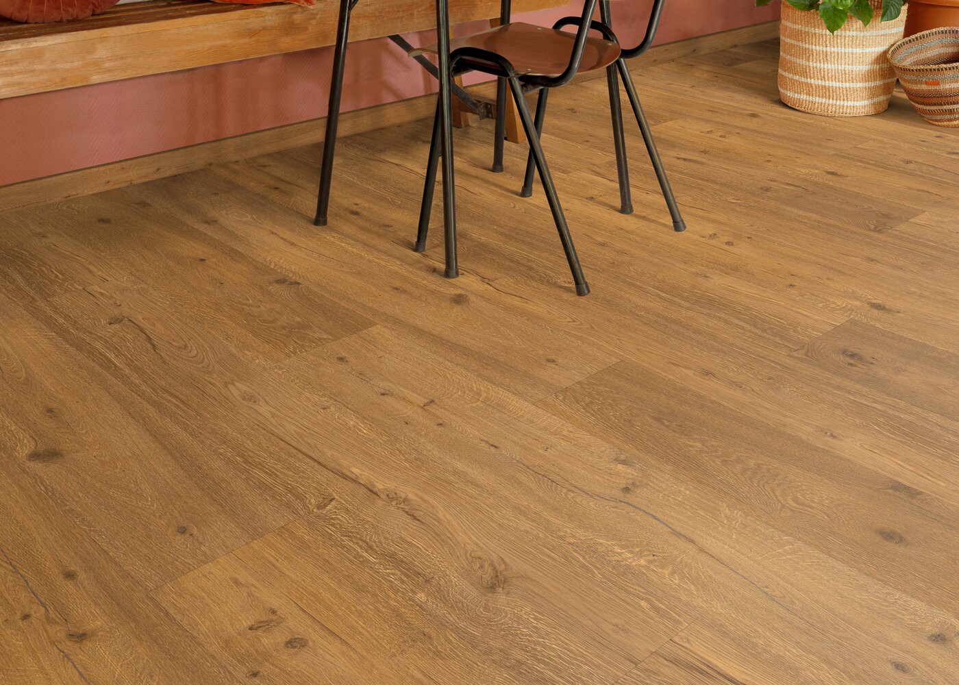 Vinyle rigide Chêne Eivissa passage commercial 4.5x225x1524