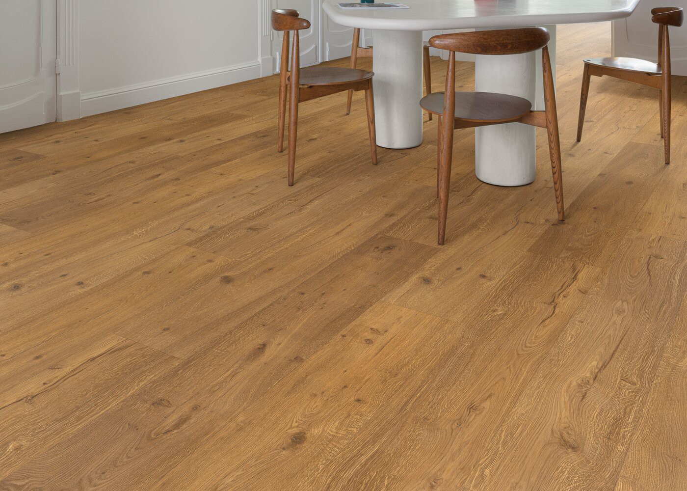 Vinyle rigide Chêne Eivissa passage commercial 4.5x225x1524