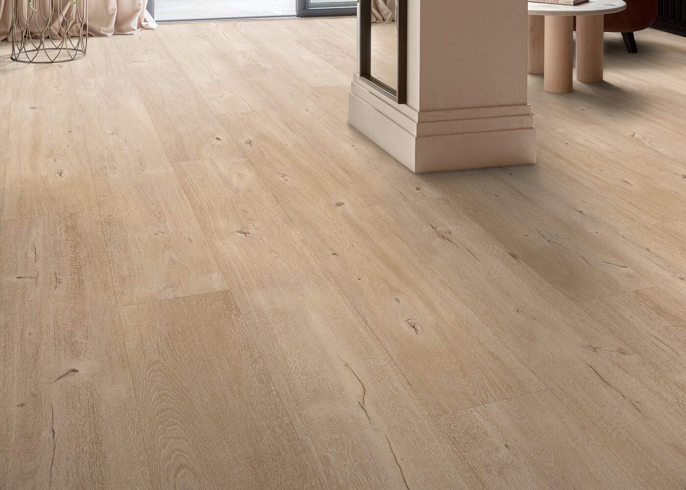 Vinyle rigide Chêne Skyfall passage commercial 4.5x240x2000