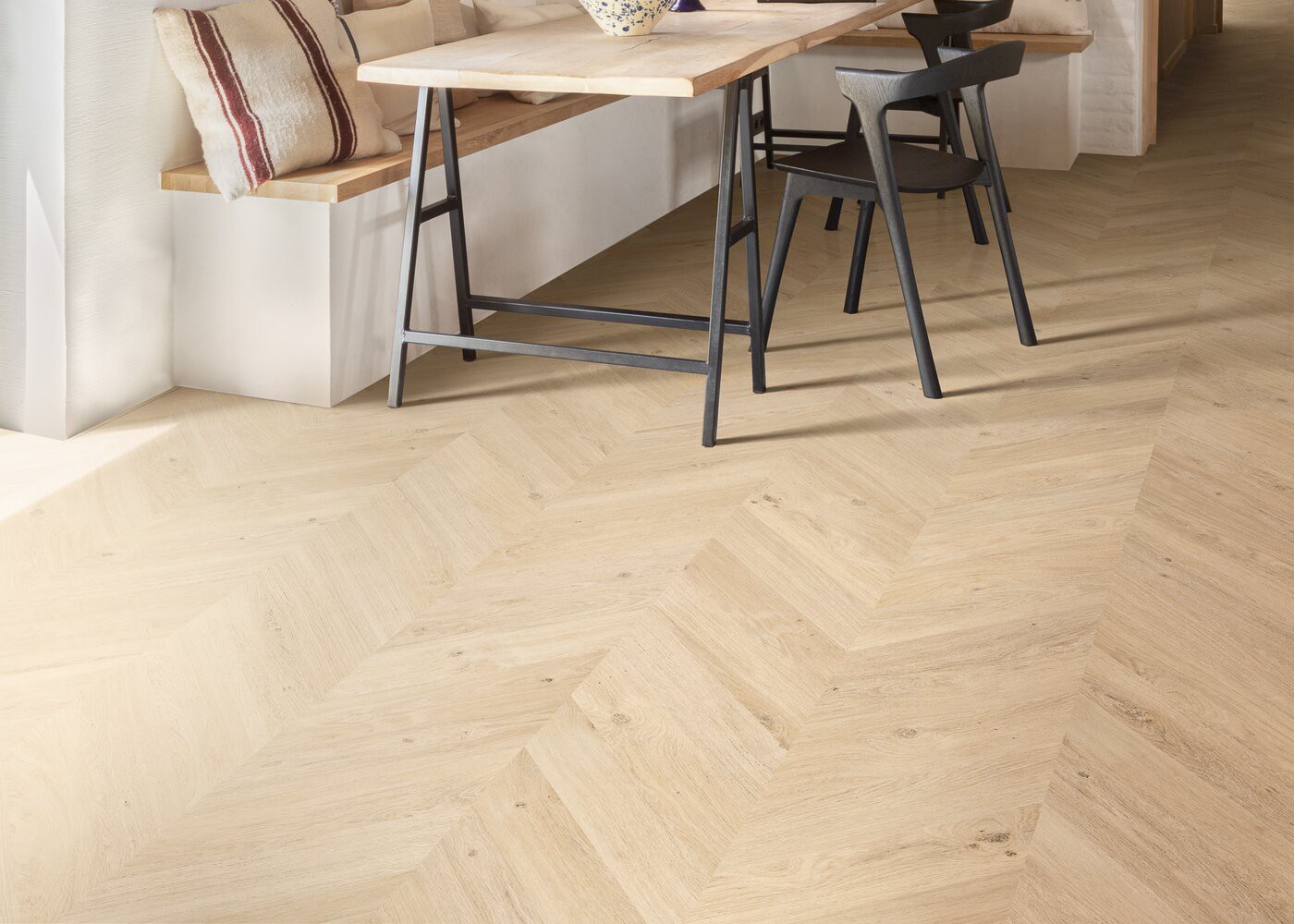 Vinyle rigide Ch&ecirc;ne passage commercial Point de Hongrie Ch&ecirc;ne Maurice 6x305x1293