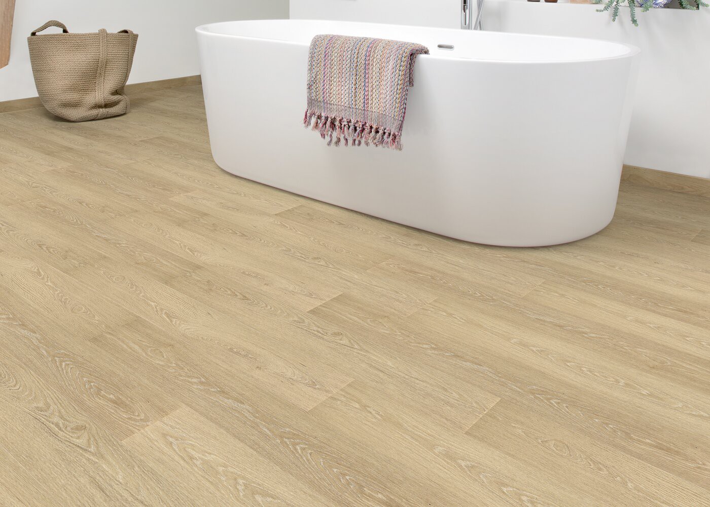 Vinyle rigide Chêne Blush GO4 passage commercial 4.5x225x1524