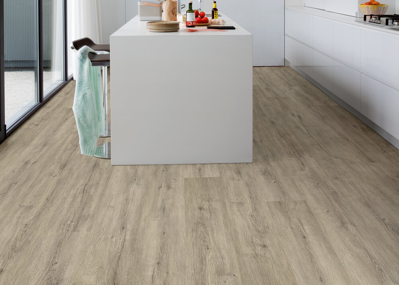 Vinyle rigide Chêne Cap Gris Nez passage commercial 4.5x225x1524