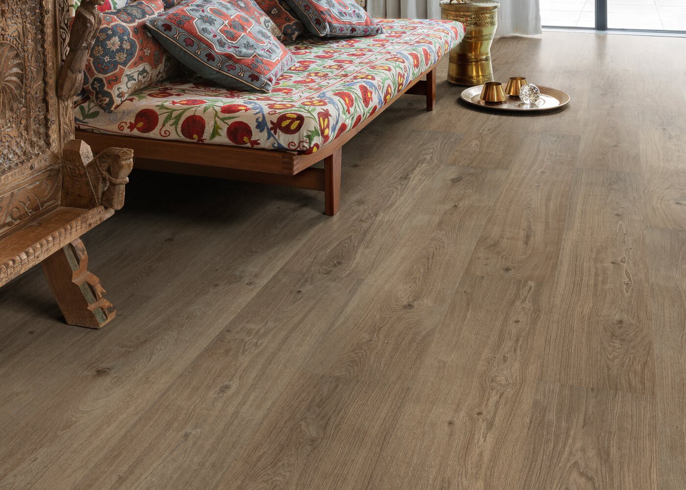 Vinyle rigide Chêne Cohiba passage commercial 4.5x225x1524