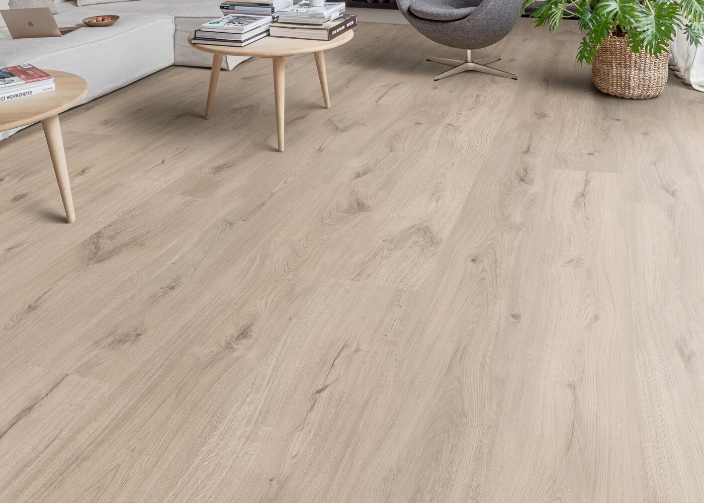 Vinyle rigide Chêne Clooney passage commercial 4.5x240x2000