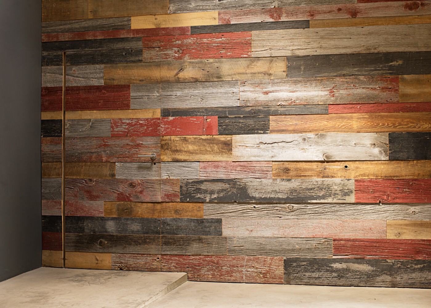 Bardage Monolame Bois Us Grand Patchwork Campagne Vieilli Color