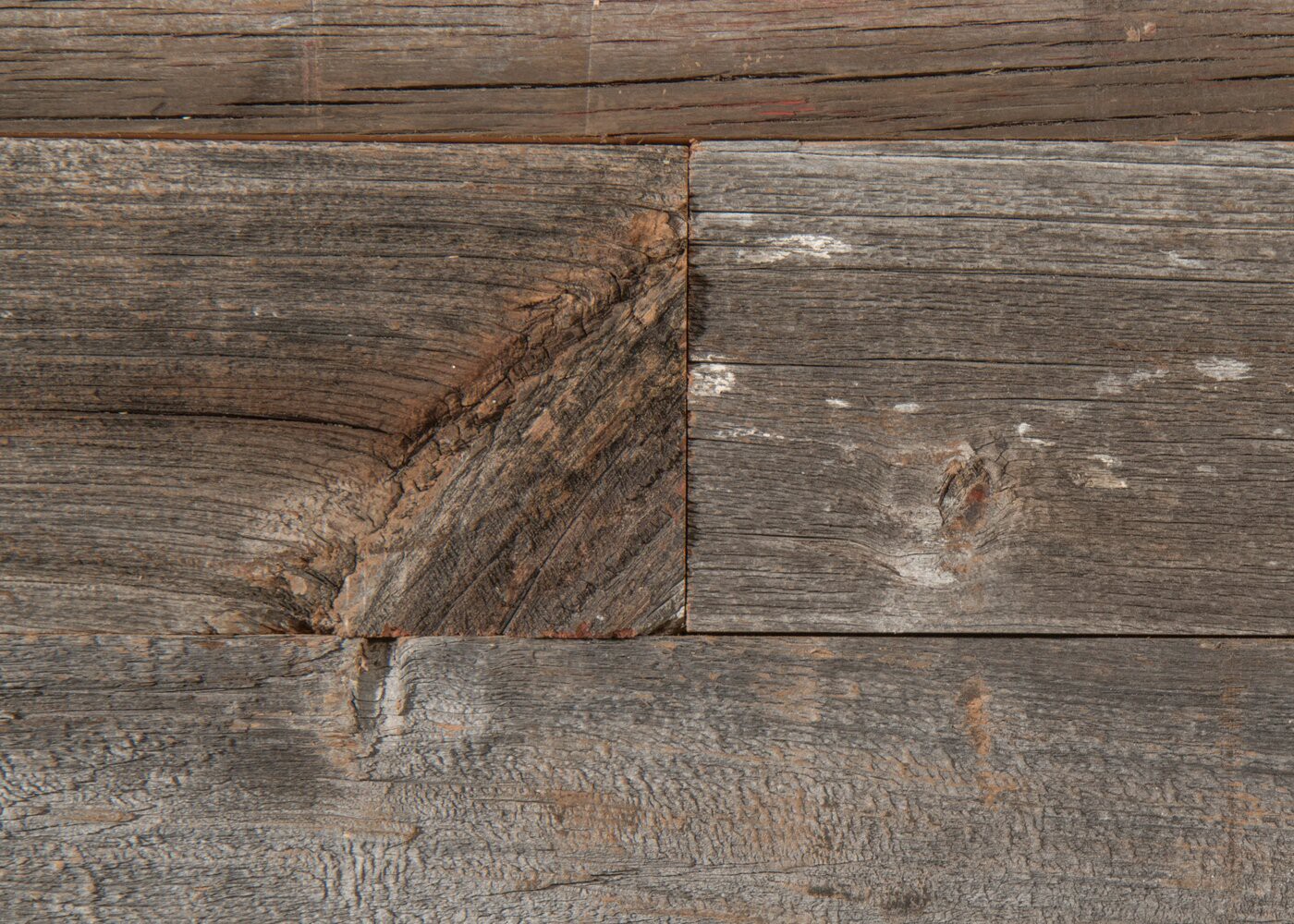 Bardage Monolame Bois Us Petit Patchwork Campagne Vieilli Gris - Fsc