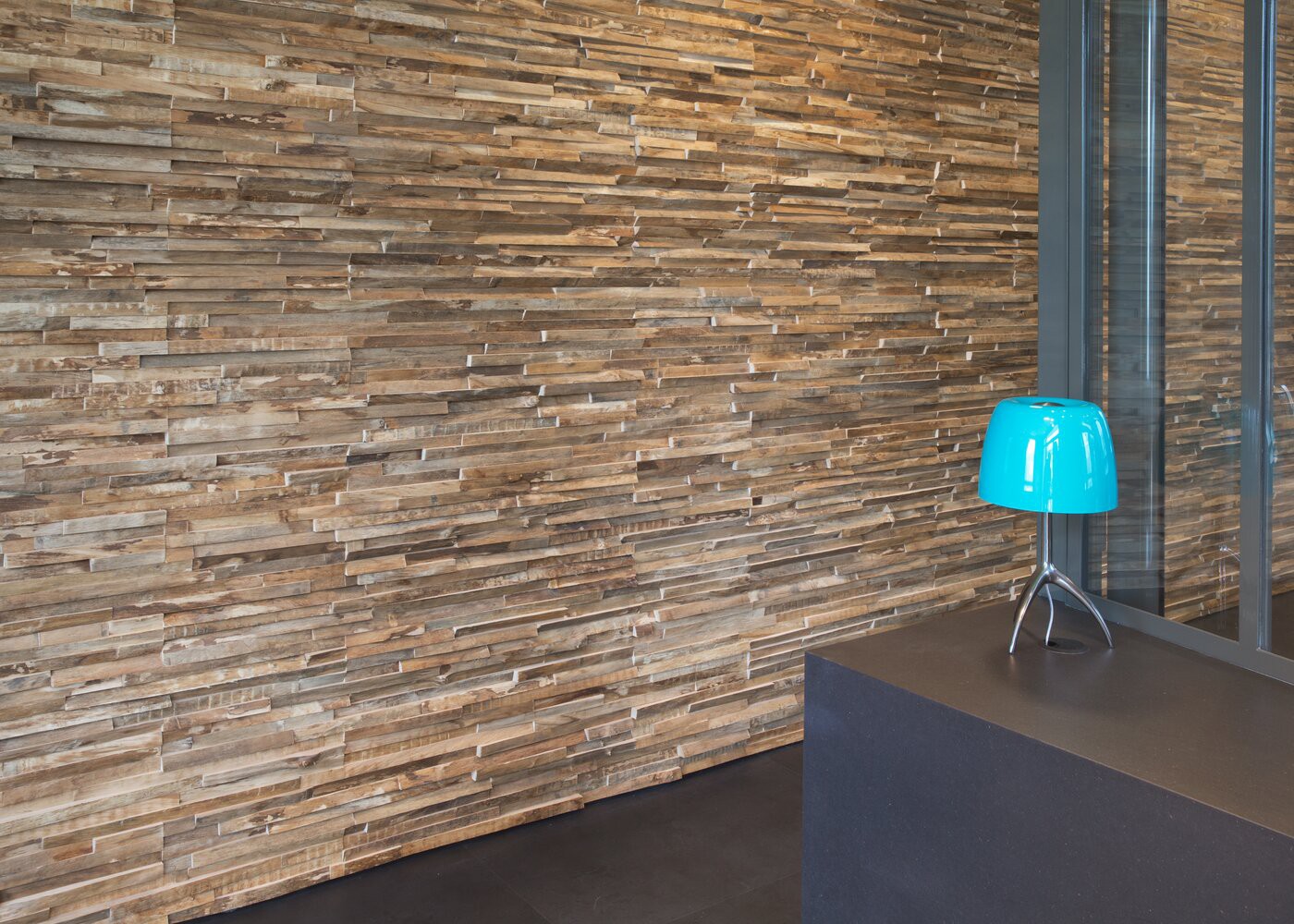 Bardage d&eacute;structur&eacute; Wood Lab en Aulne fabriqu&eacute; &agrave; la main avec des r&eacute;sidus de bois