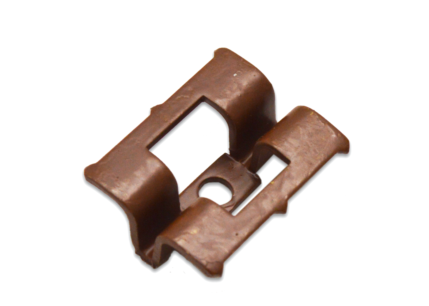 Clip acier inox brun pour terrasse Bambou fixation invisible + vis