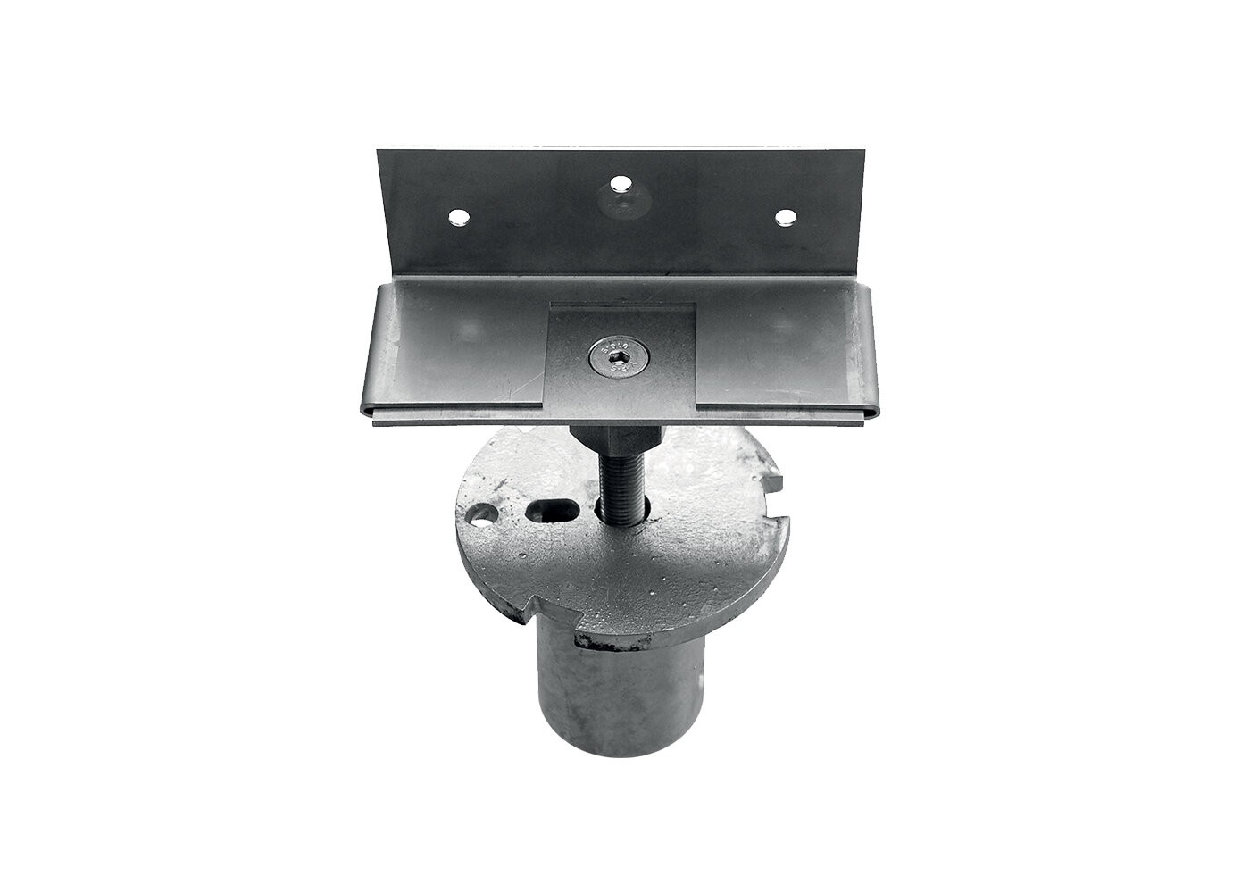 Connecteur en acier galvanise pour structuré bois lambourde 160x160