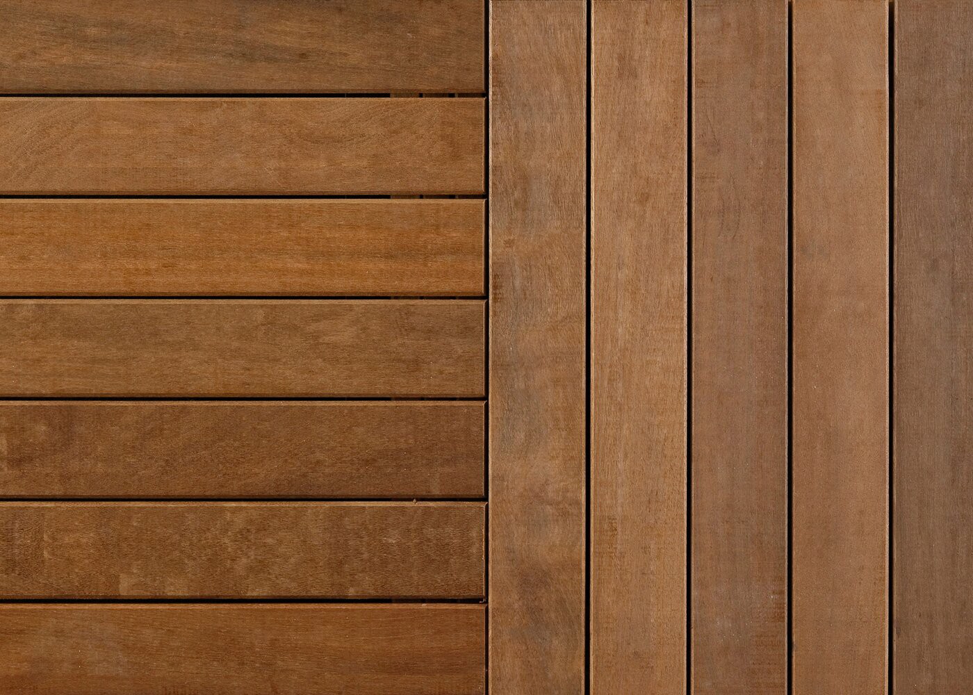 Dalle de terrasse en Itauba courant profil lisse 38x500x500