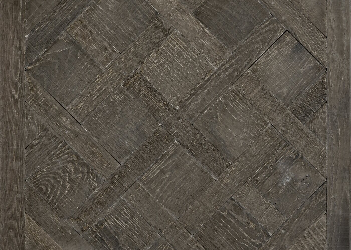 Lot 04V - 28 dalles Versailles en chêne massif rives abimées élégance vieilli huile cire Cabourg - fsc - 29 m2 - 20x1020x1020