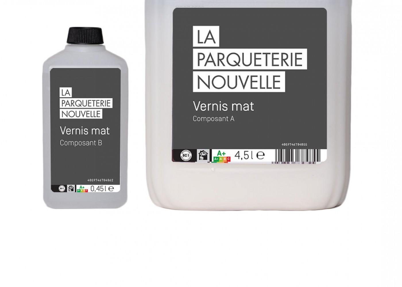 Finition vernis mat La Parqueterie Nouvelle bicomposant polyurethane - 10m2/litre/couche - application en 3 couches