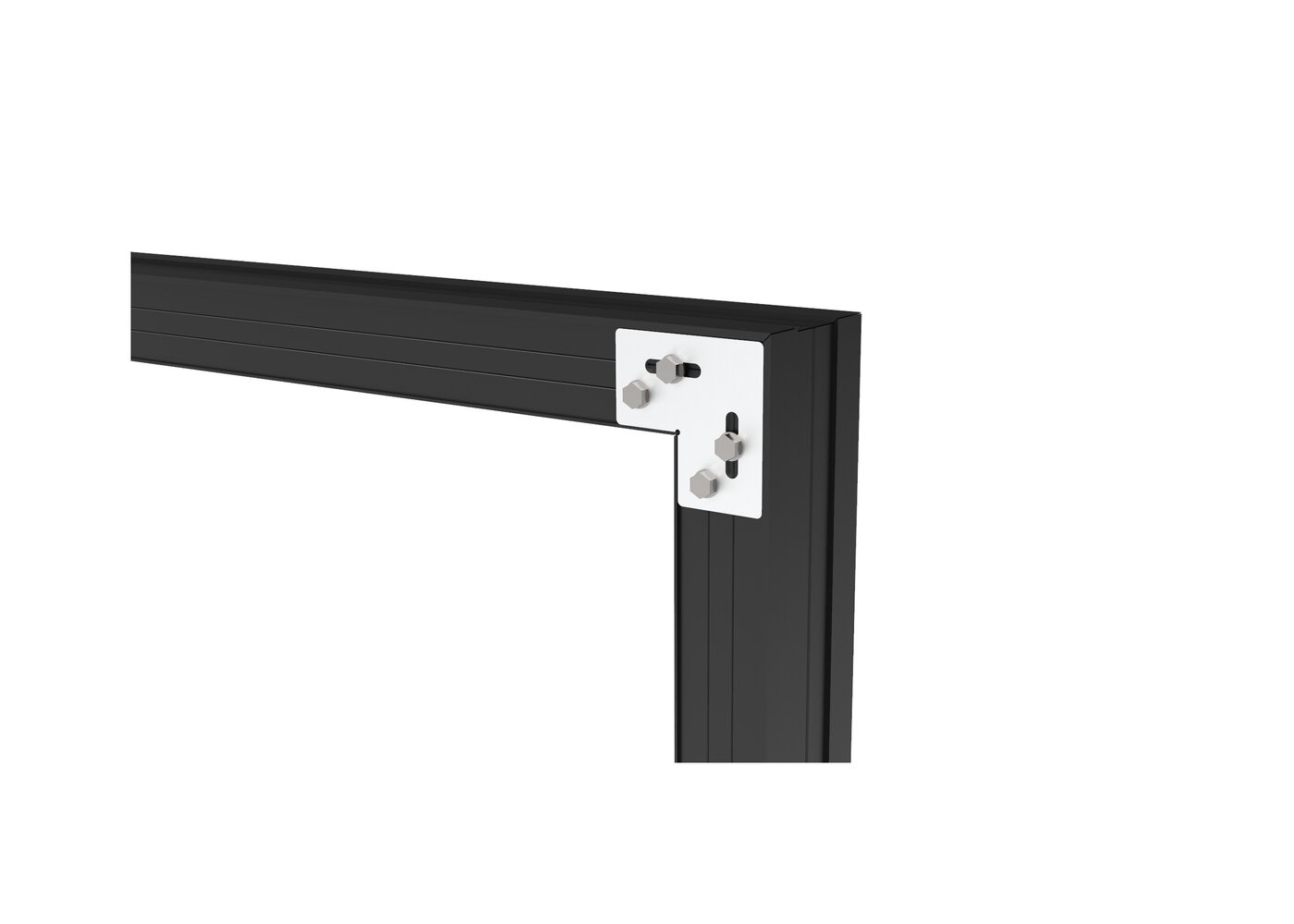 Equerres verticales aluminium + vis pour lambourde Reversil - (boite de 25) - (conso uniquement pour fixer les retours)