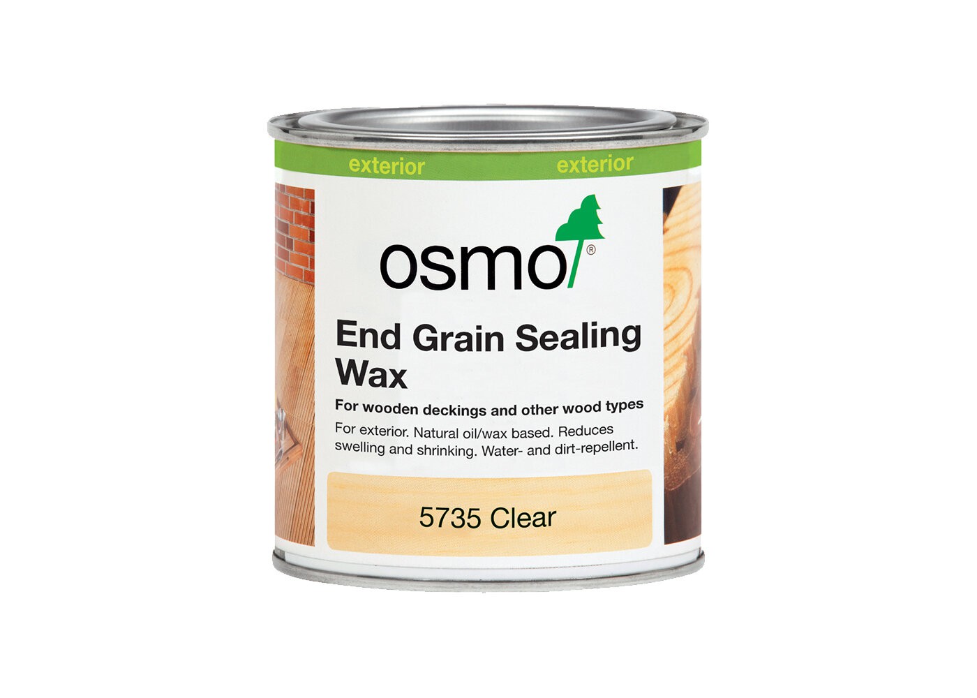 Huile cire pour bois de bout des lames terrasse bois 0.375 L