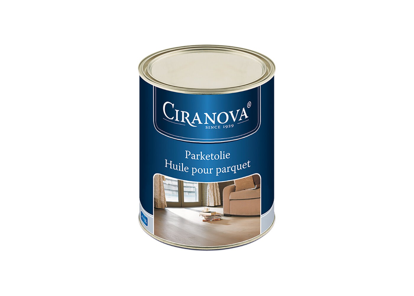 Huile Hardwax Ciranova teintée pour parquet Naturel Blanc 1 L