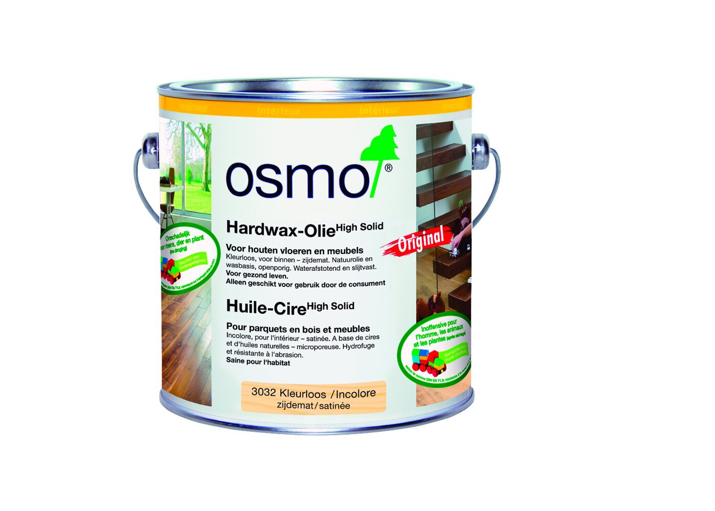 Huile Hardwax Osmo 3032 Satiné 2,5 L