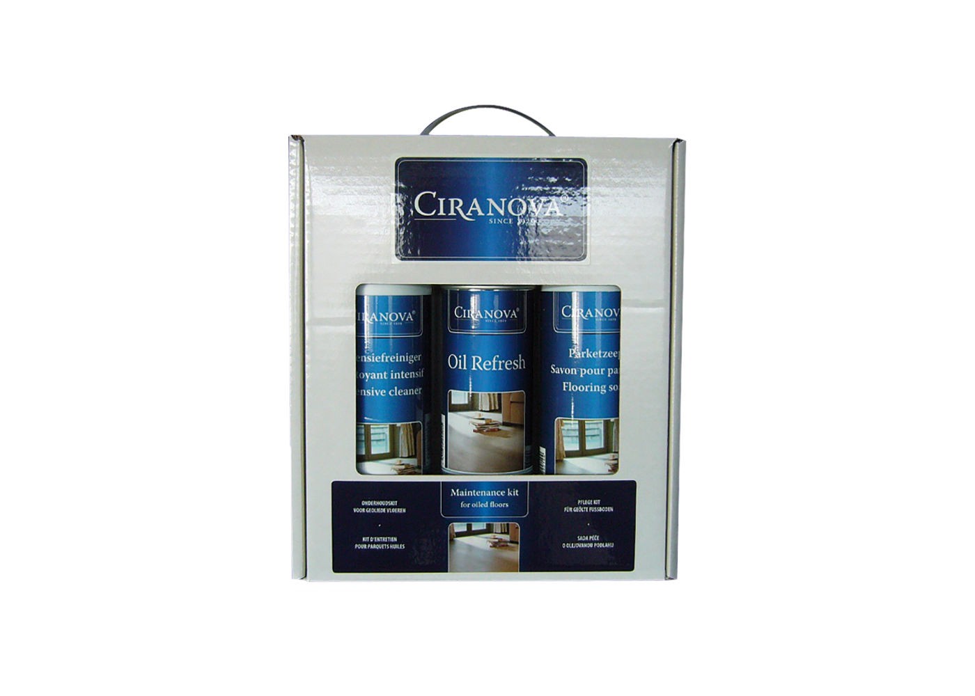 Kit d'entretien pour parquet vernis