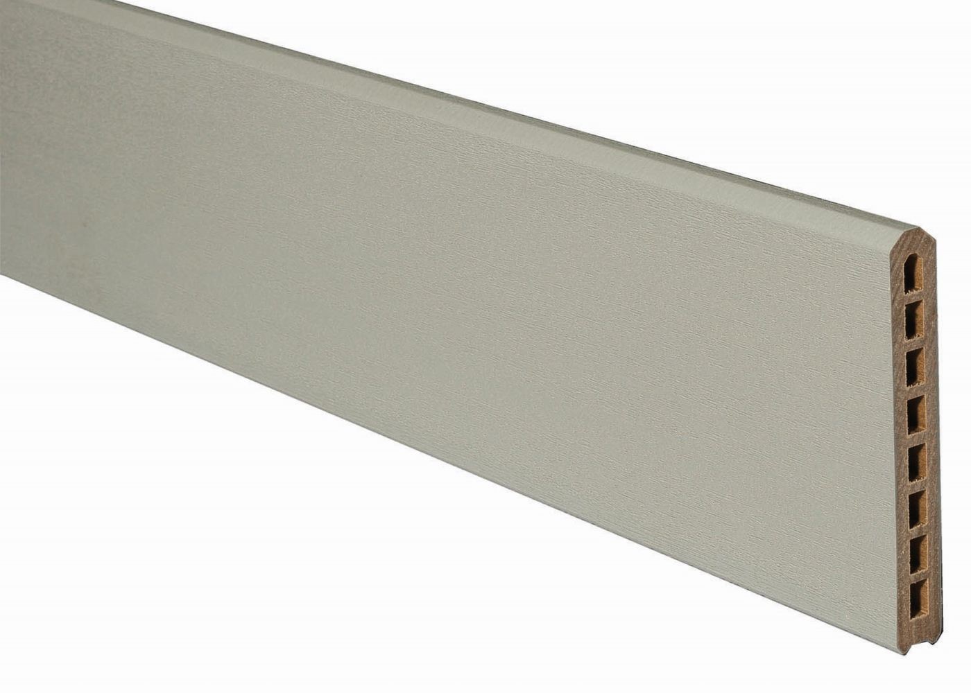 Lame écran pour clôture en bois composite Atmosphère Gris Clair co-extrudé 21x150x1783