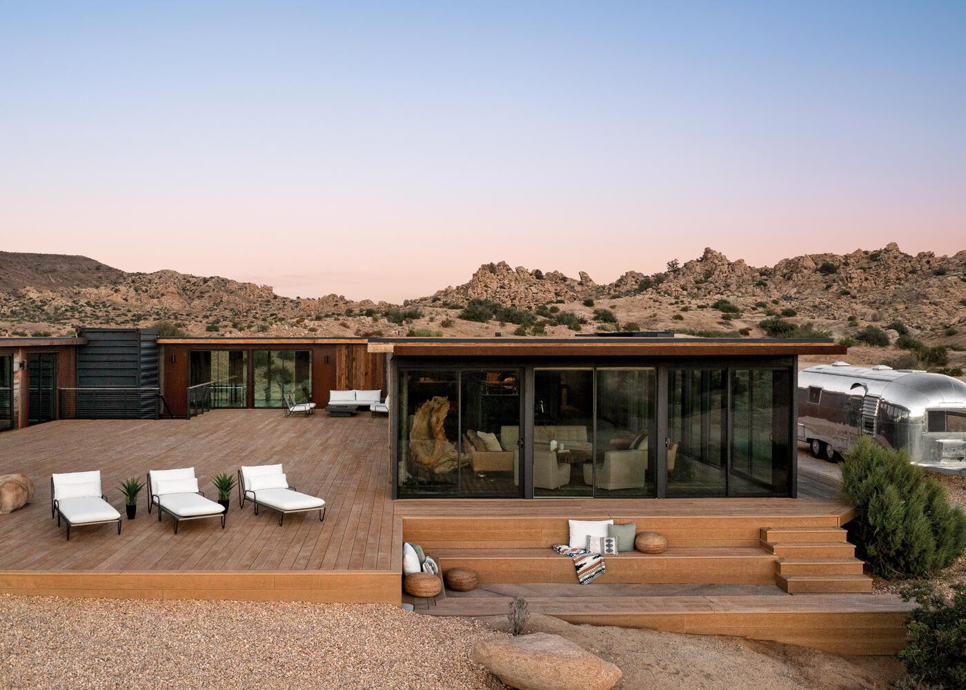 Terrasse composite minéral brossé Chêne Cuivré 32x126x3600