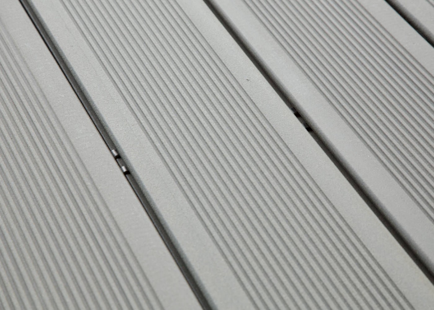 Terrasse composite Elégance fixation invisible Gris Iroise rainuré 23x138x4000