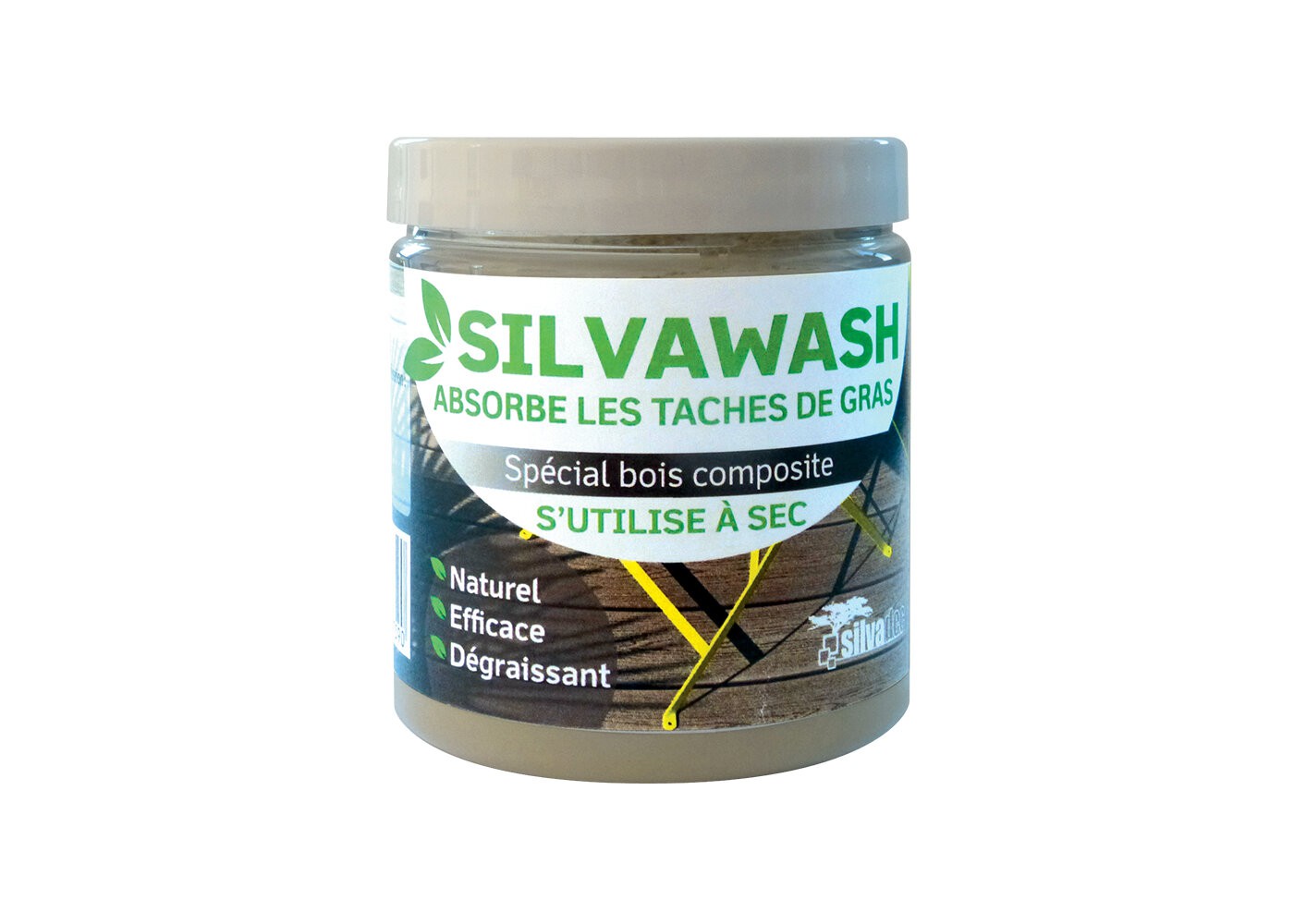 Nettoyant bois composite Silvawash tâches de gras
