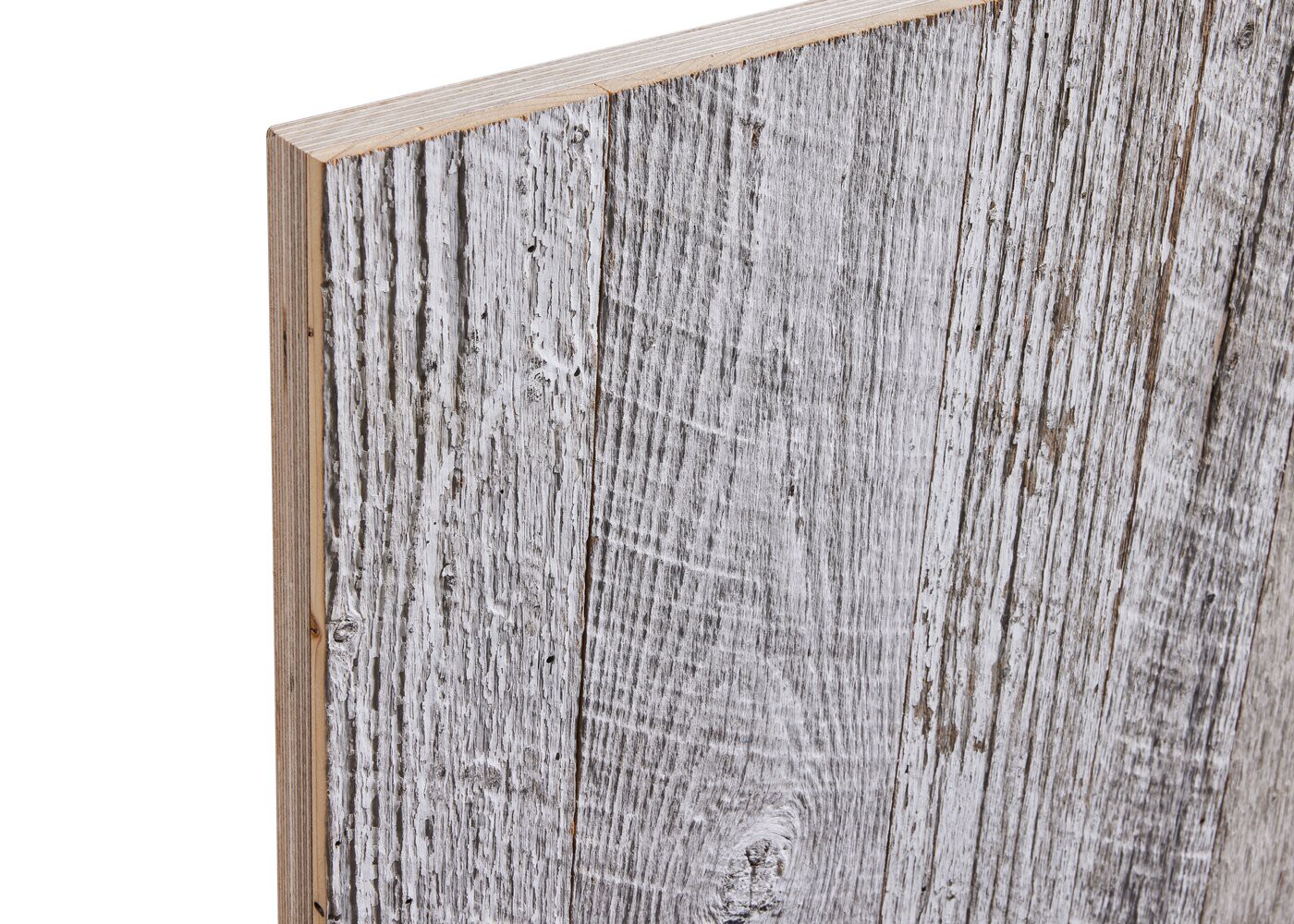 Panneau 3 plis en vieux bois Blanc brut 26x1250x3000