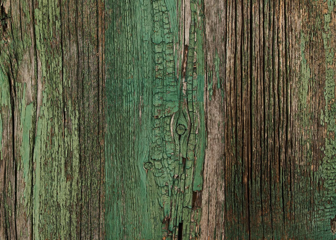 Panneau 3 plis en vieux bois Vert brut 1 face plaquée 26x1250x3000