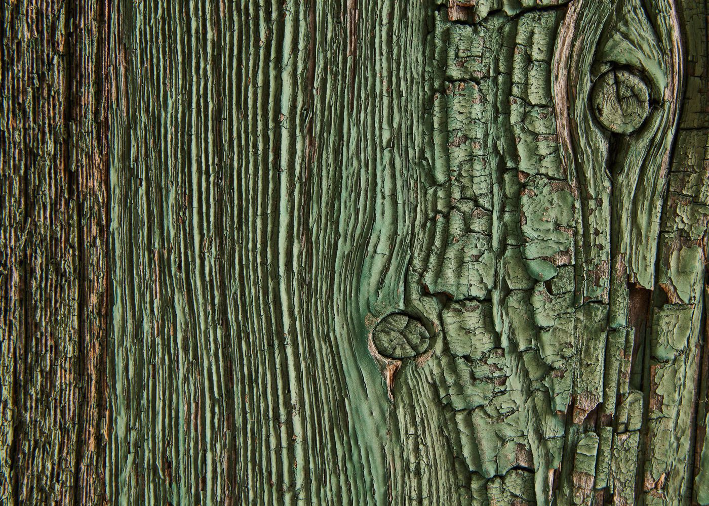 Panneau 3 plis en vieux bois Vert brut 1 face plaquée 26x1250x3000
