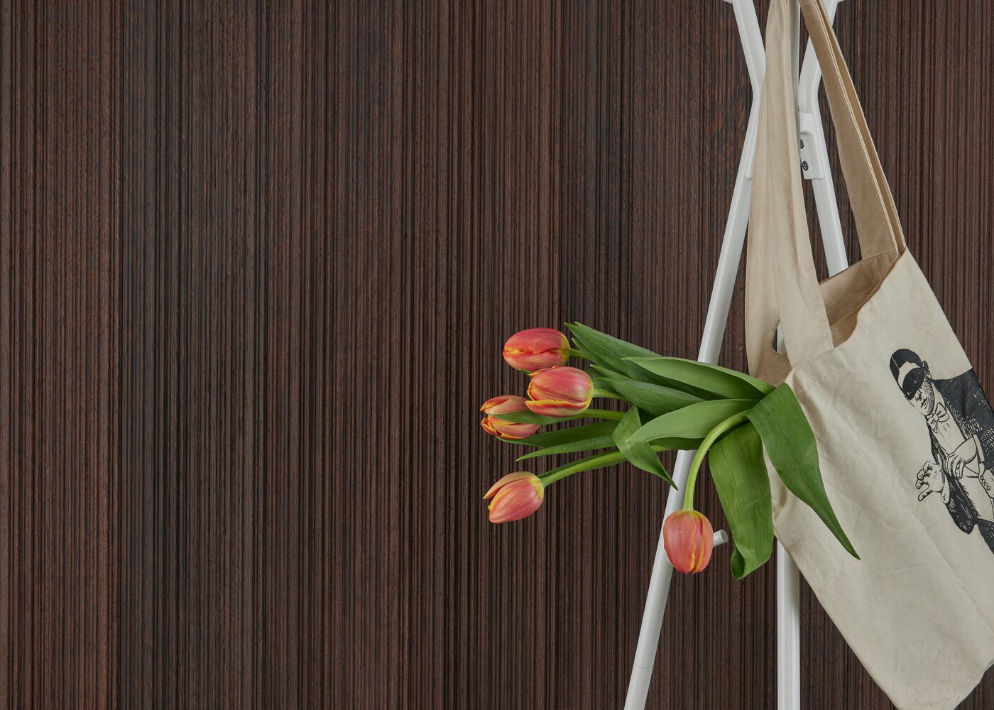Panneau contrecoll&eacute; d&eacute;coratif mur ou plafond Weng&eacute; brut Cherche-Midi 15x150x2480
