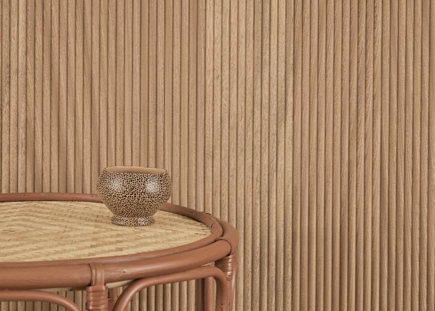 Panneau contrecollé décoratif mur ou plafond Chêne brut profil Saint-Père 15x145x2480
