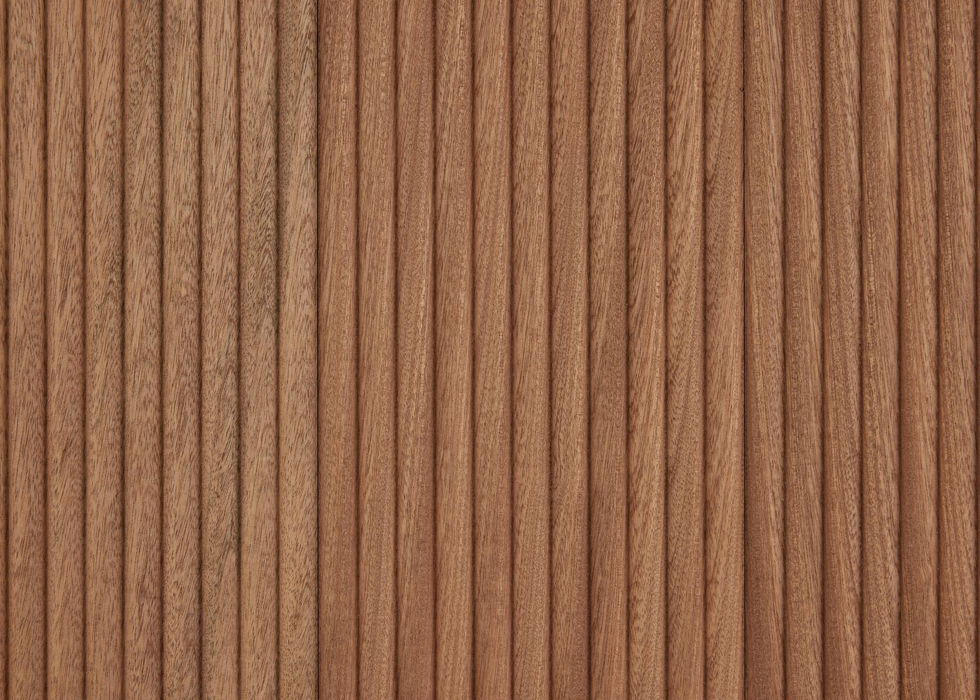 Panneau contrecollé décoratif mur ou plafond Sapelli brut profil Saint-Père 15x140x2480