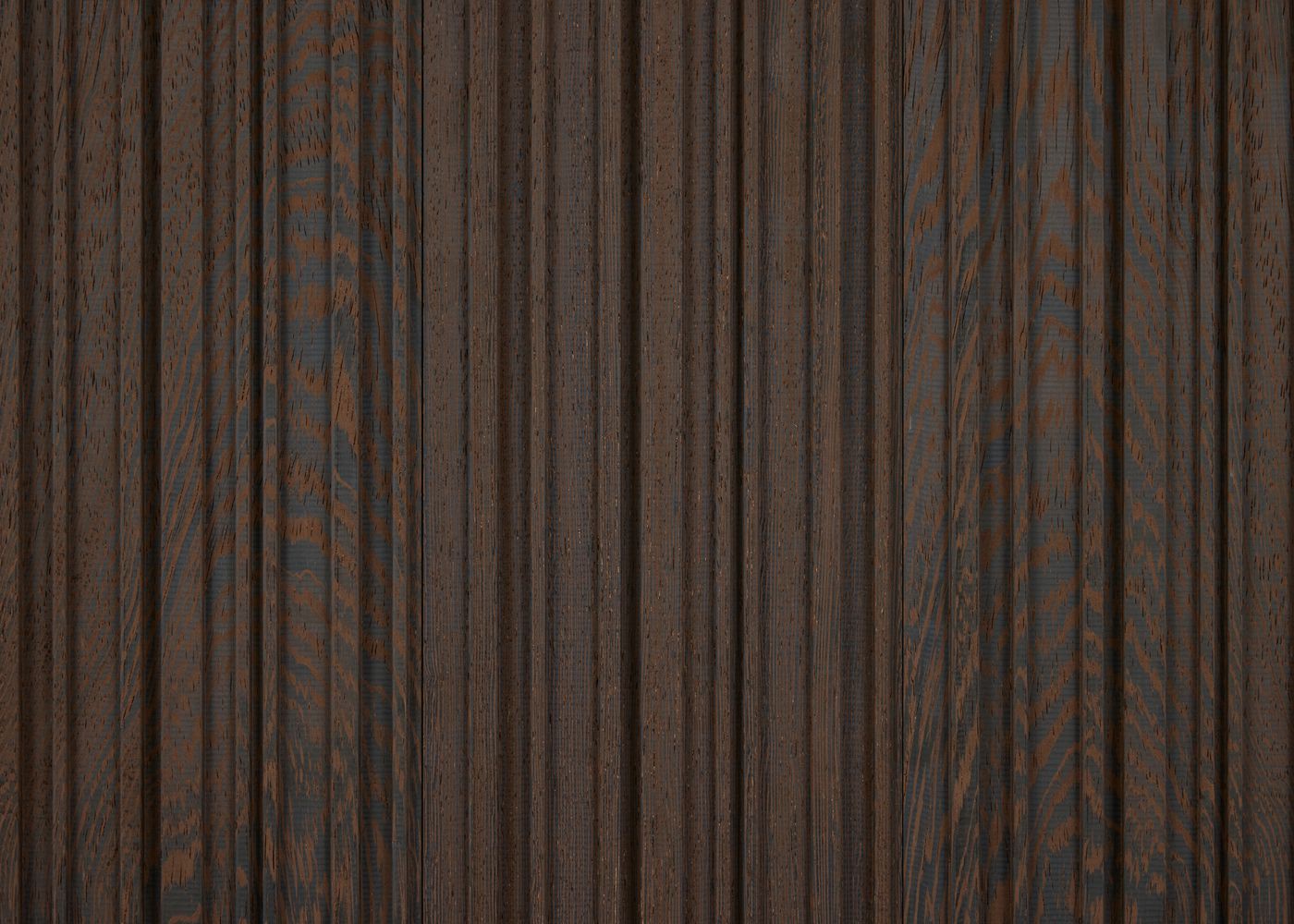 Panneau contrecollé décoratif mur ou plafond Wengé brut profil Lutetia 15x140x2480