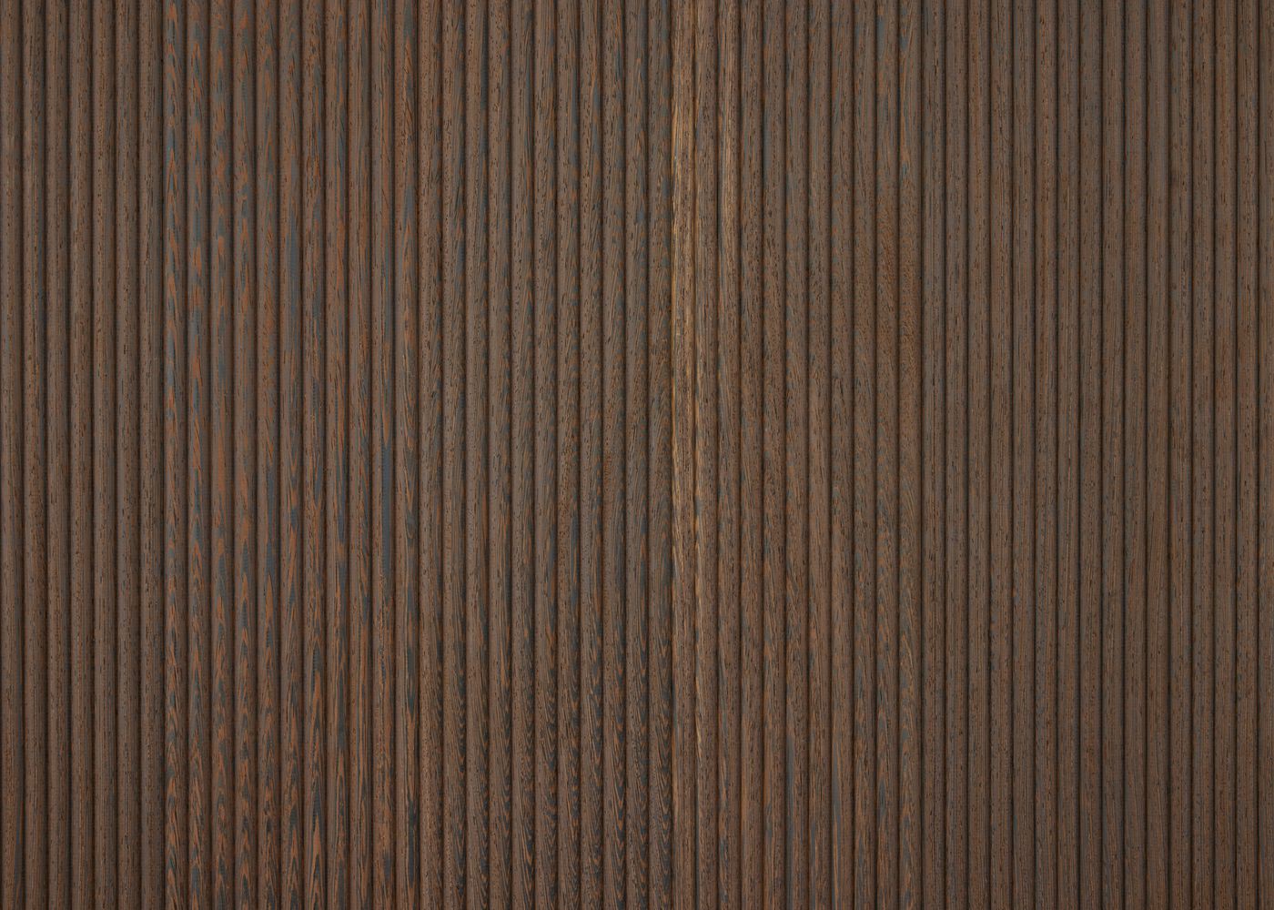 Panneau contrecollé décoratif mur ou plafond Wengé brut profil Saint-Père 15x140x2480