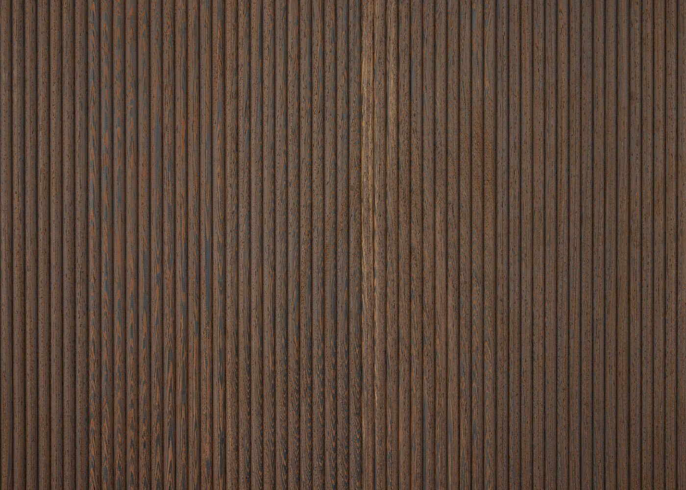 Panneau contrecollé décoratif mur ou plafond Wengé brut profil Saint-Père 15x140x2480