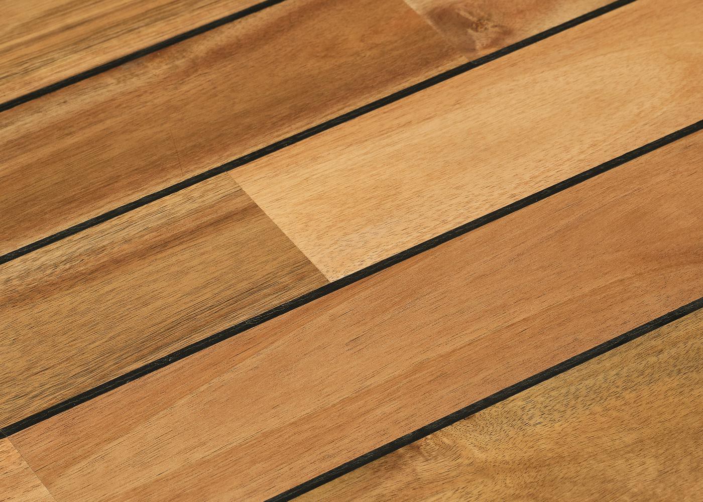 Parquet Acacia massif Premier Pont de Bateau huilé 15x90x400-1200