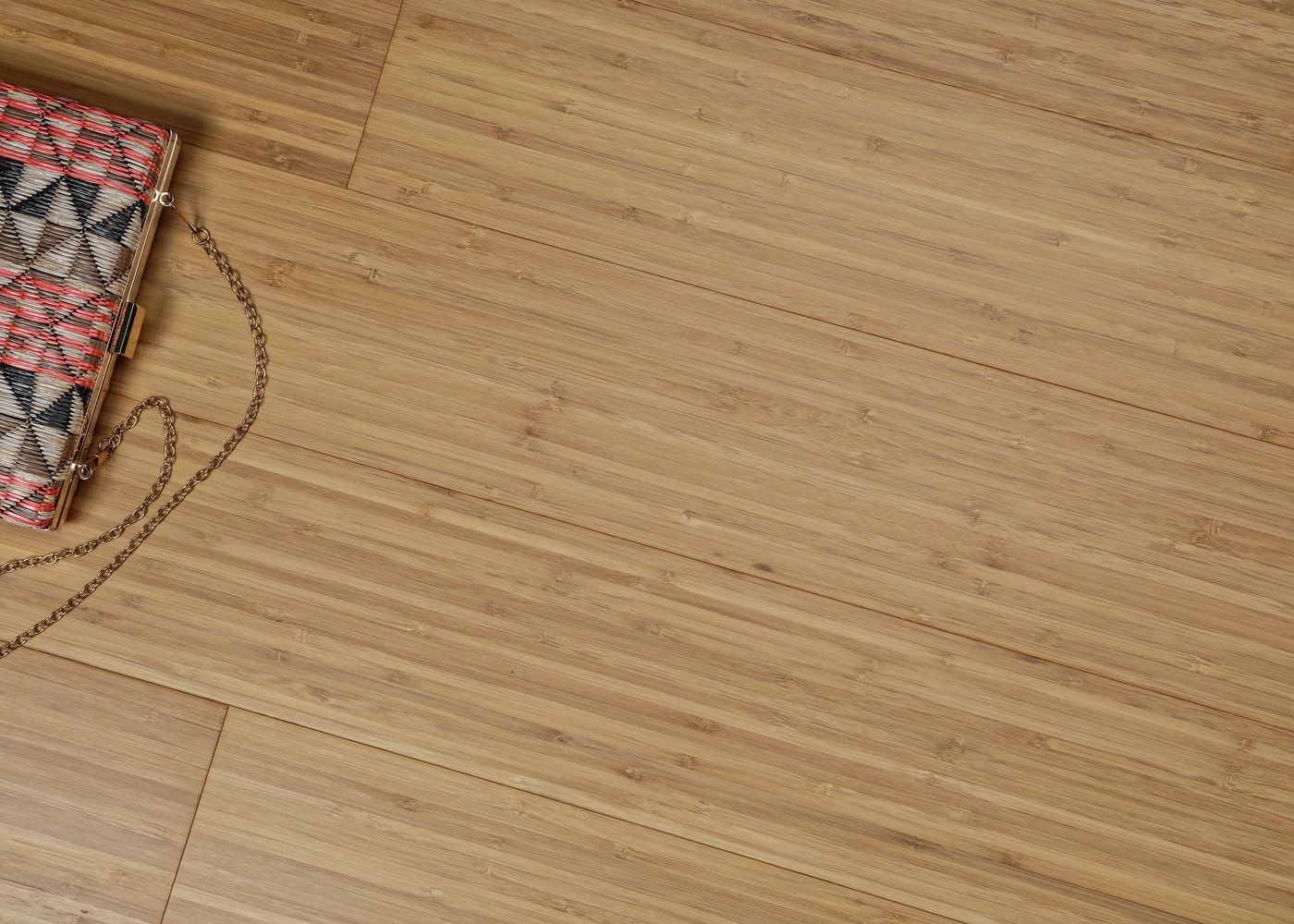 Parquet bambou contrecollé Café Vertical brossé vernis Click 10x128x960