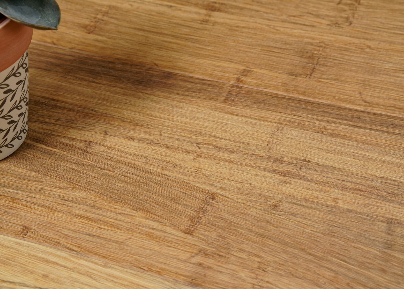Parquet bambou massif Concrete 1 pli brossé brut 18x160x1900
