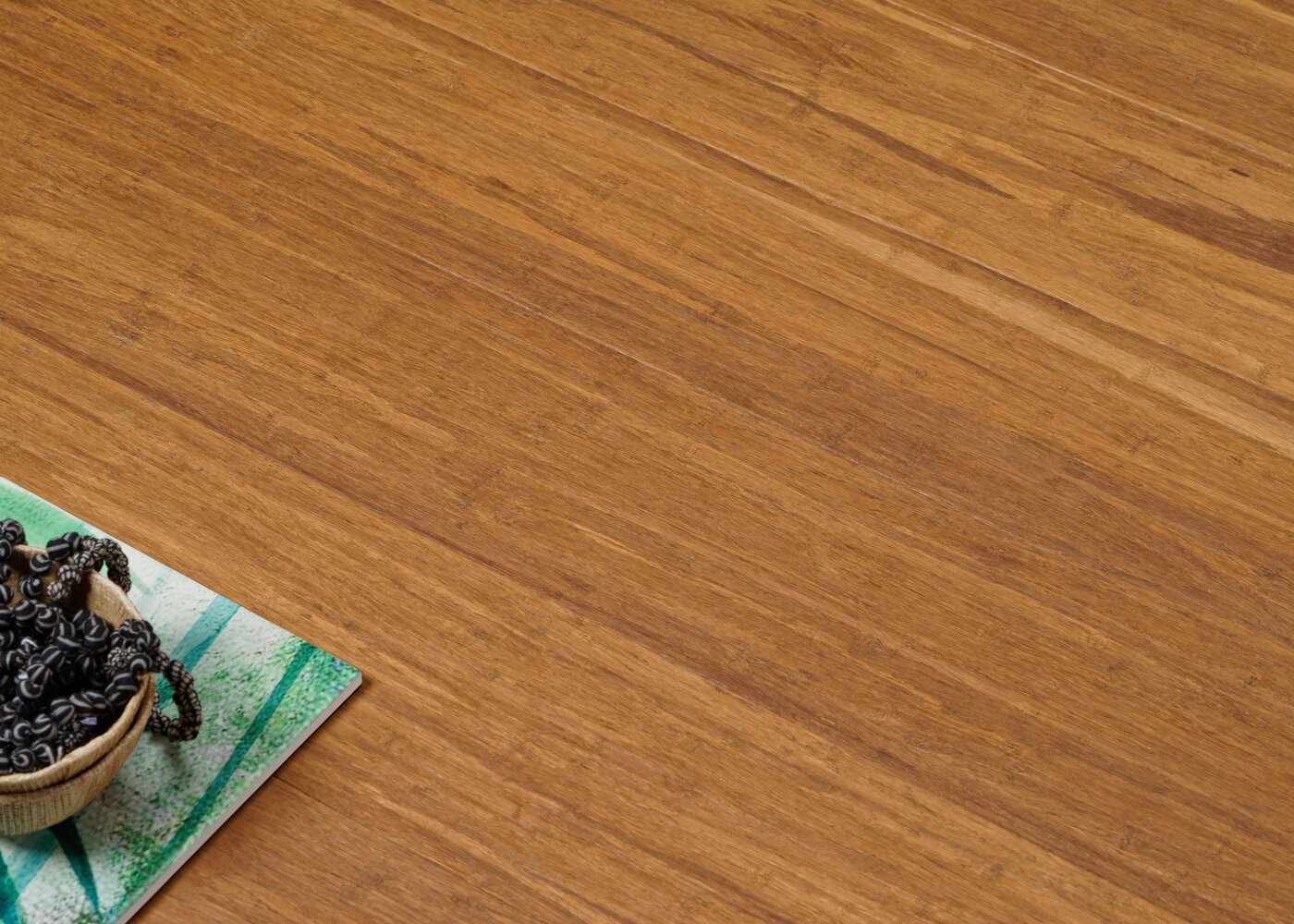 Parquet bambou massif Caf&eacute; densifi&eacute; 2 plis pr&eacute;-huil&eacute; 10x96x920