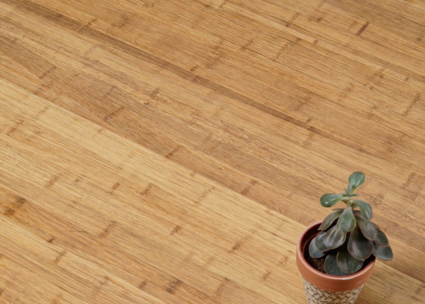 Parquet bambou massif Concrete 1 pli brossé brut 18x160x1900