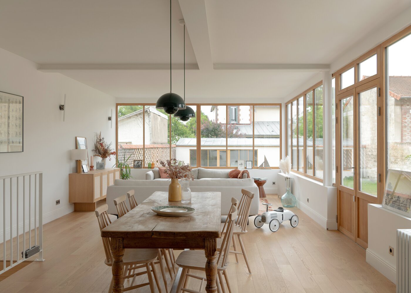 Parquet chêne contrecollé BUZENVAL brossé huile UV Elégance support HDF 12x92x1420