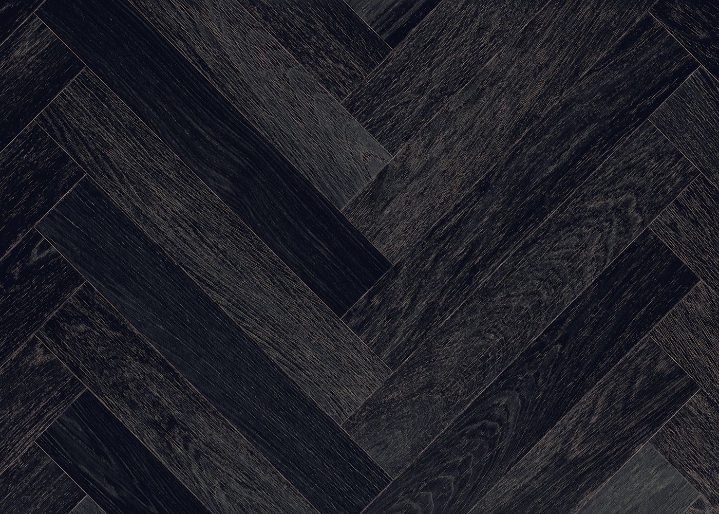 Parquet chêne contrecollé NOIR COUVRANT vernis mat Bâton rompu Elégance 15x100x600
