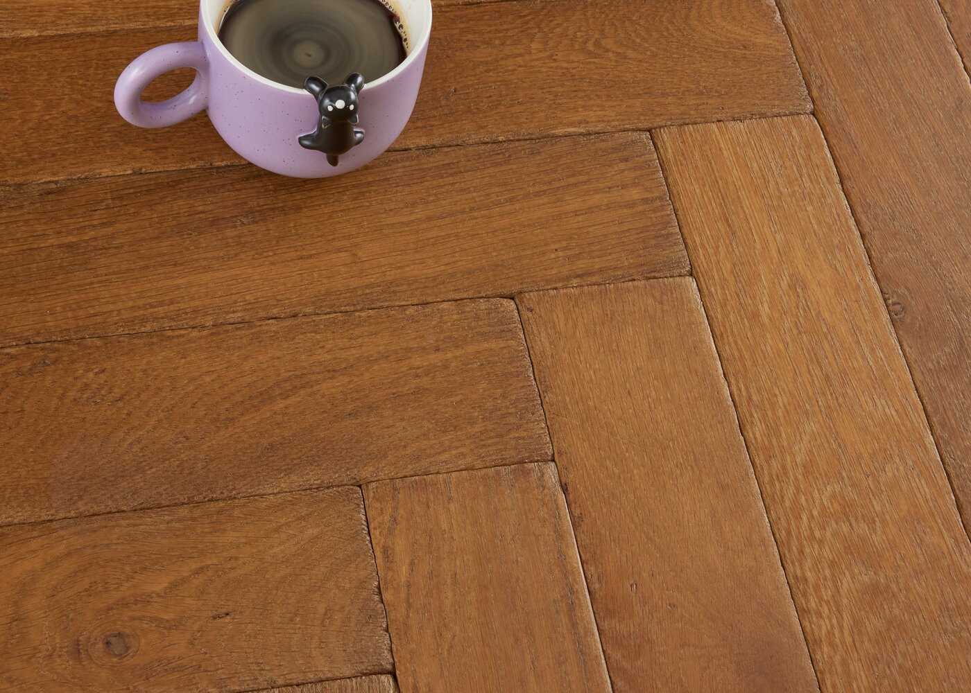 Parquet chêne massif MERIDIEN Bâton rompu Élégance vieilli accentué 14x90x600