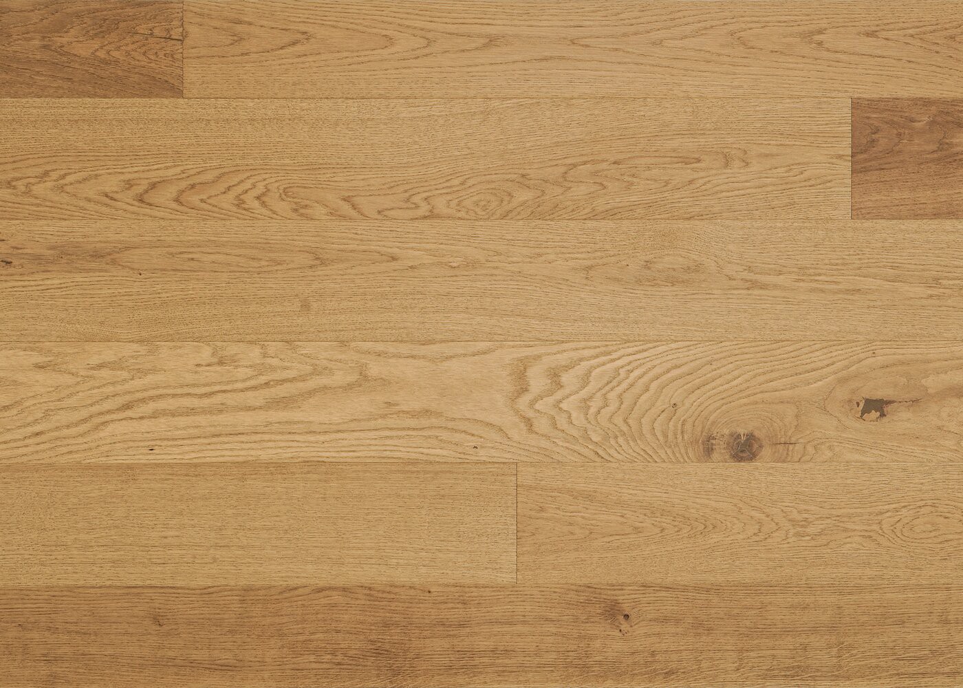 Parquet chêne contrecollé VIENNE brossé vernis mat Matière Click Unifit-X support HDF 14x148x1185