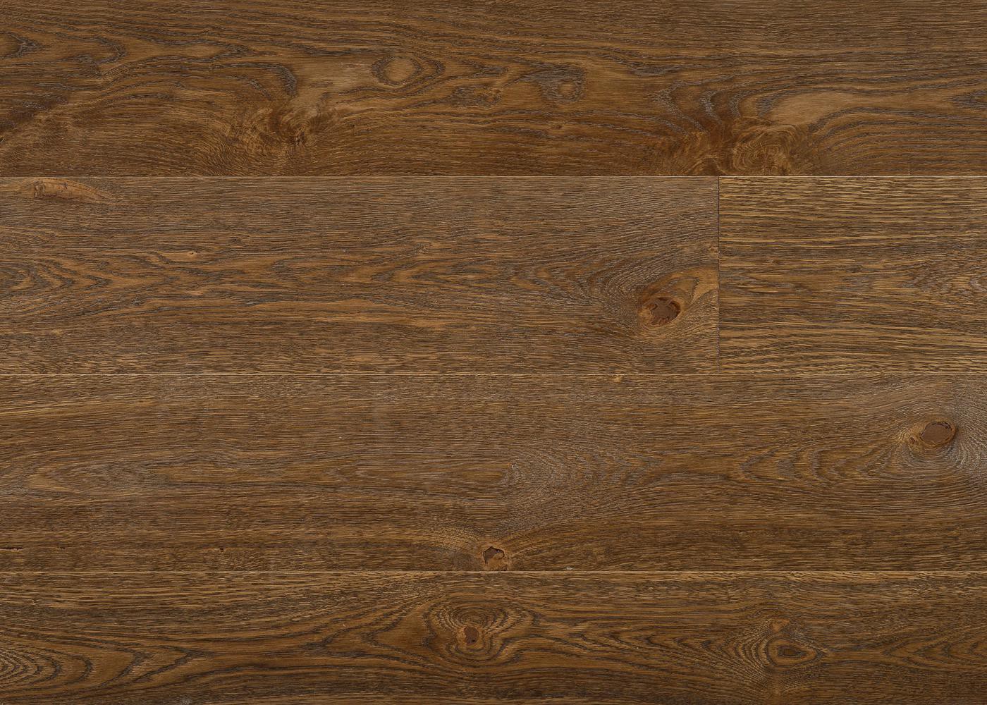 Parquet chêne contrecollé COLICO brossé huile UV Matière support HDF 12x122x1190