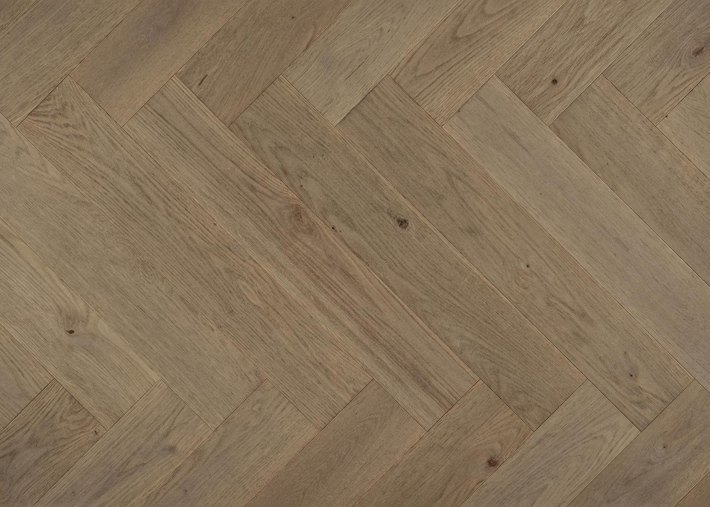 Parquet chêne contrecollé AVALON Bâton Rompu brossé vernis mat Elégance support HDF 12x92x610