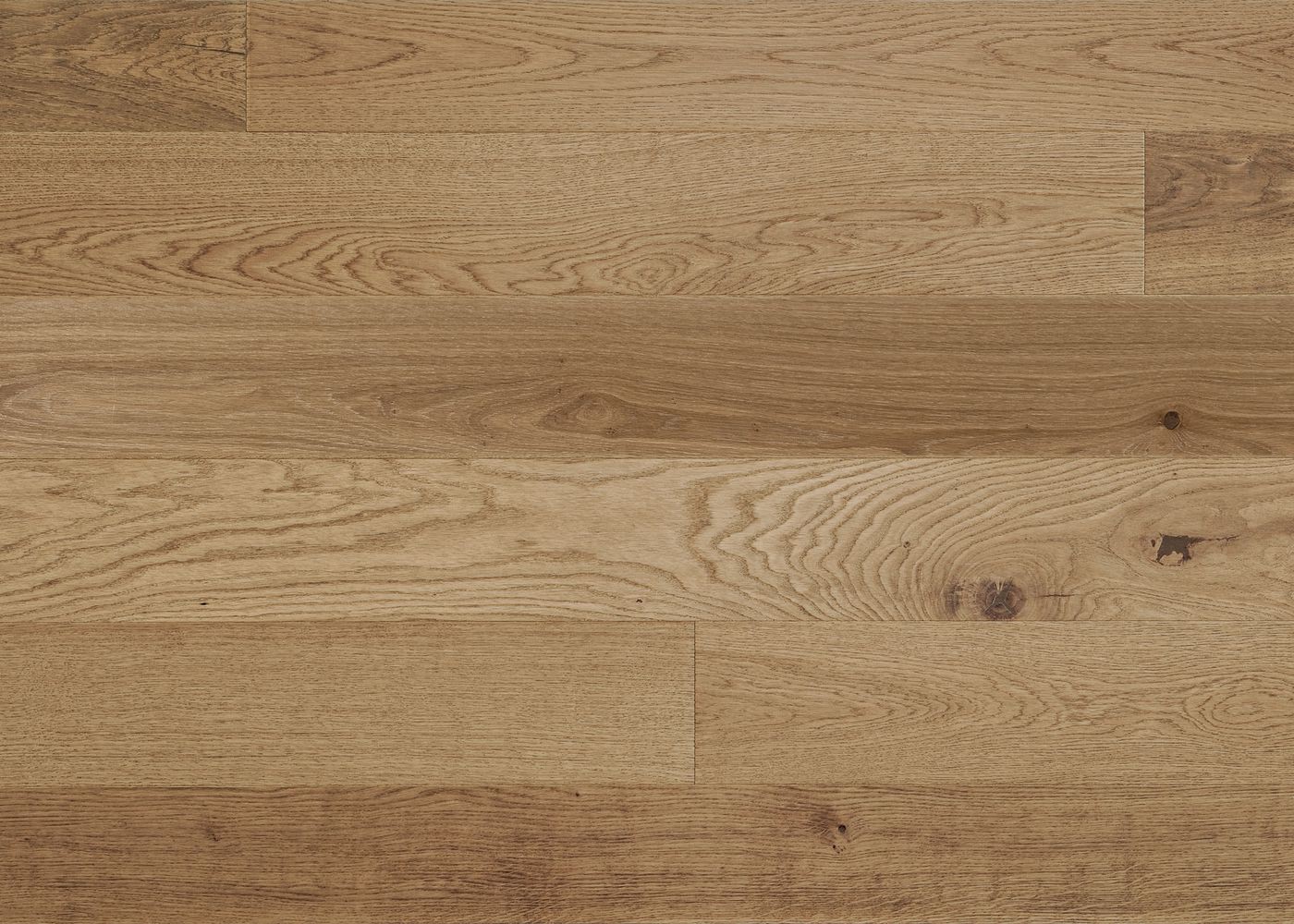 Parquet chêne contrecollé BUZENVAL brossé huile UV Matière support HDF 12x122x1190