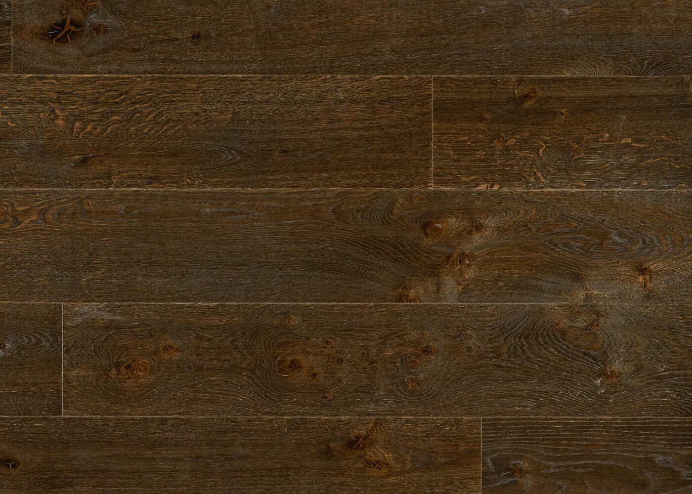 Parquet chêne contrecollé REUILLY brossé huile UV Matière support HDF 12x122x1190