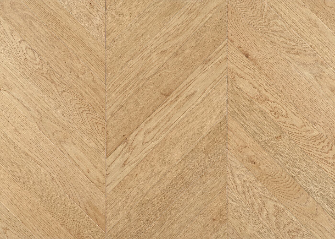 Parquet chêne contrecollé TALLINN Point de Hongrie brossé huile UV Elégance support HDF angle 45° 12x92x600