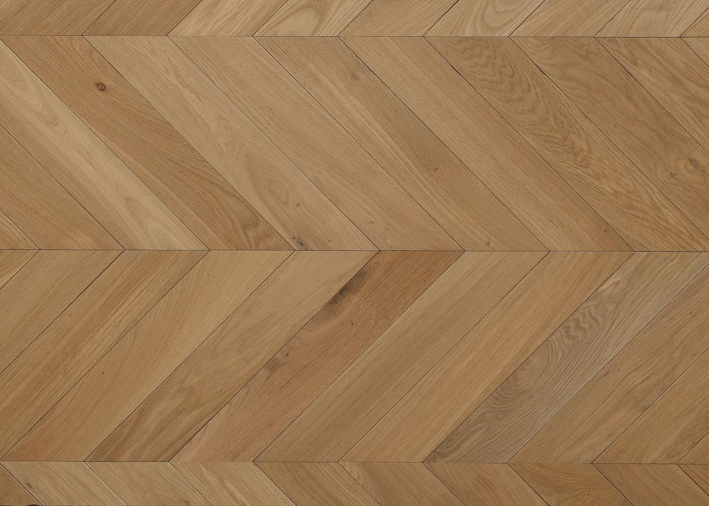 Parquet chêne contrecollé VERMONT huile cire Point de Hongrie 45° Elégance 15x100x600 (PàT)
